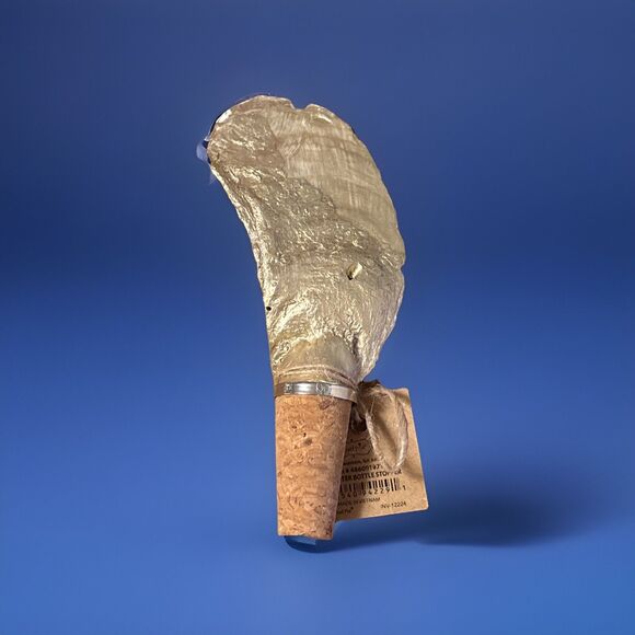 NWT Mudpie Christmas Tree Wine Cork Handcrafted Oyster Coastal Decor - Picture 4 of 6